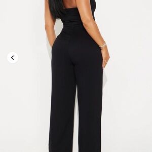 Fashion Nova Black Strapless Jumpsuit